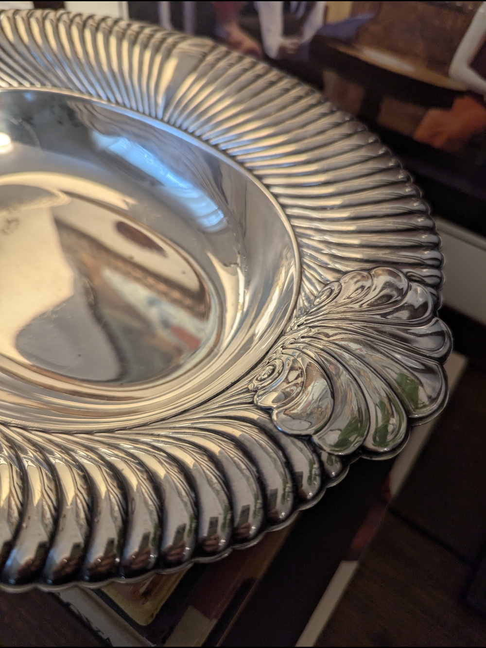 1930's Wm. A. Rogers "Wellington" Silver-Plated Scalloped Serving Bowl